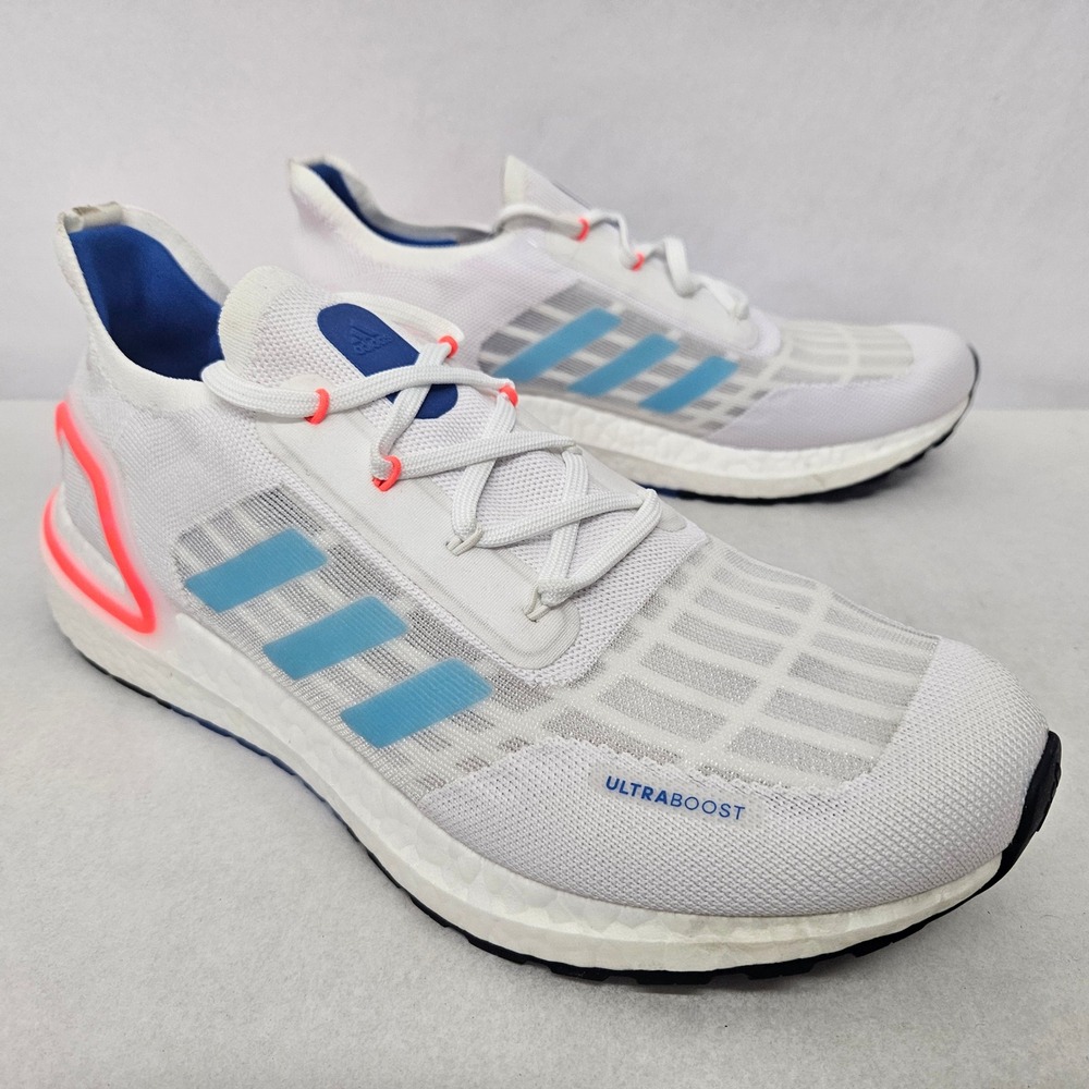 Adidas Ultraboost Summer.RDY Running Shoes FY3470 White Blue Pink Men's Size 8.5